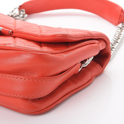 Chanel Lambskin Quilted Medium Icons Secret Label Flap Coral 12 of 14