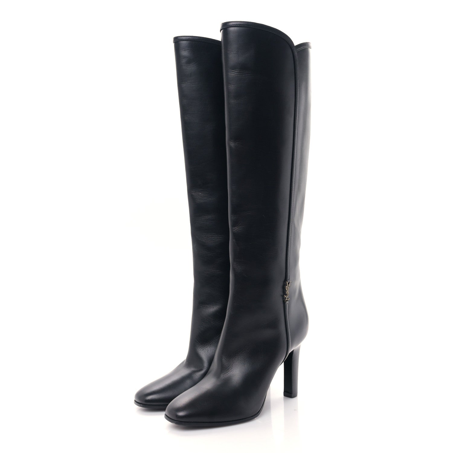 Saint Laurent Jane 90 Knee High Boots 37 Mocaccino 3 of 6