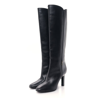 Saint Laurent Jane 90 Knee High Boots 37 Mocaccino 3 of 6
