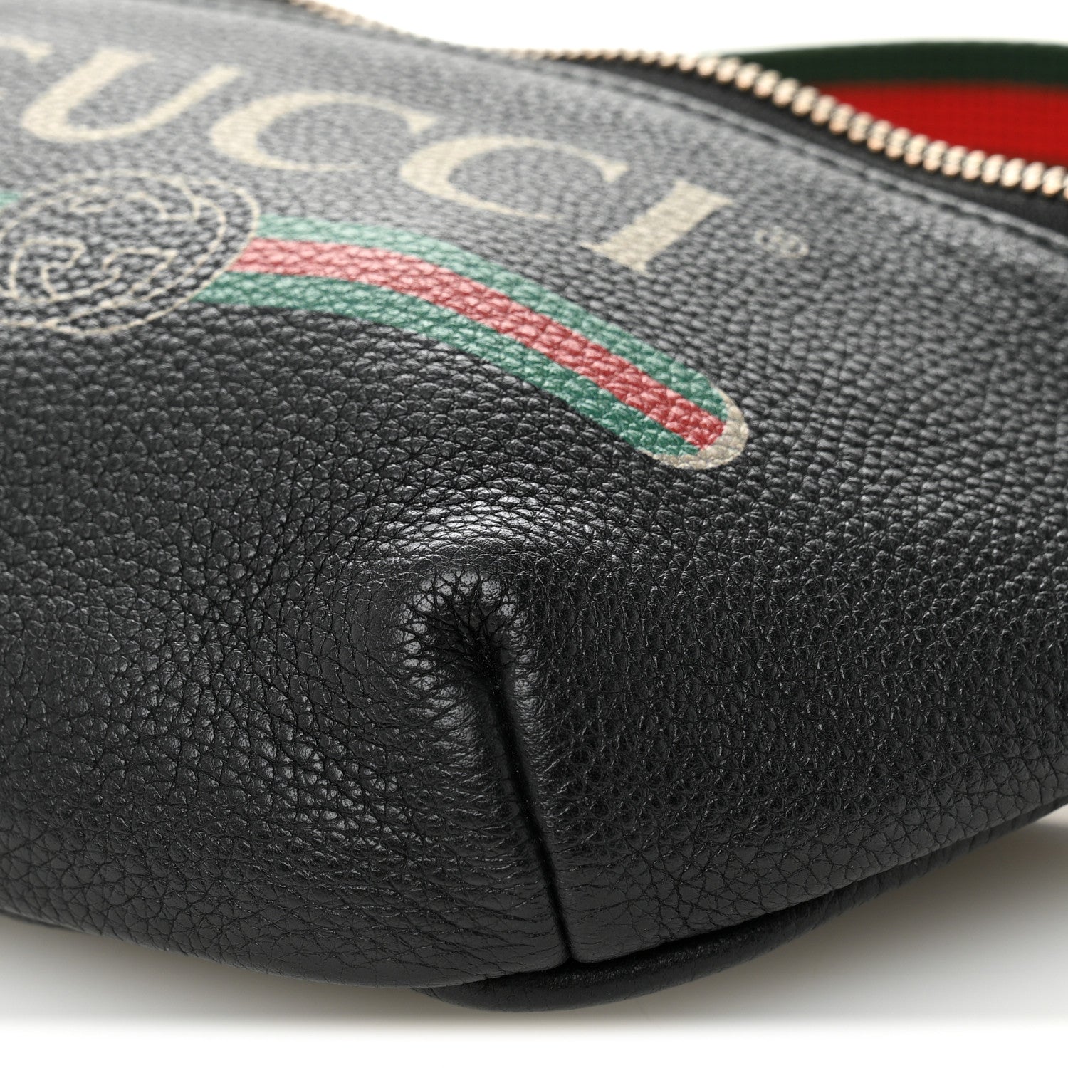 Gucci Grained Calfskin Small Logo Belt Bag Black 10 of 10