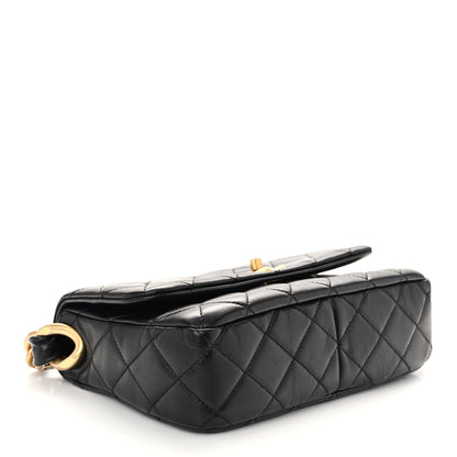 Chanel Lambskin Quilted CC Chain Shoulder Bag Black 4 of 11