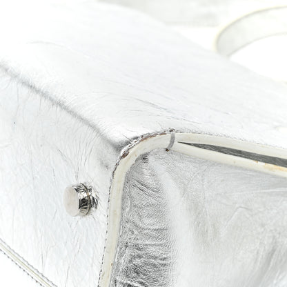 Christian Dior Metallic Calfskin Medium Diorever Flap Silver 21 of 21