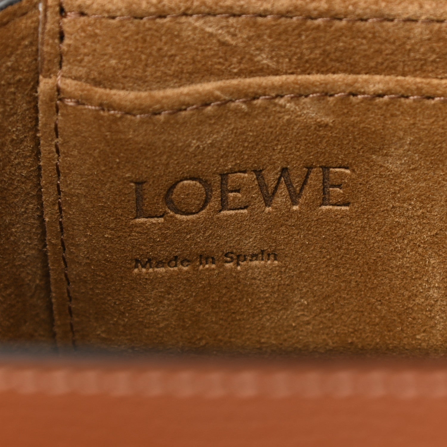 Loewe Pebble Grain Calfskin Mini Gate Dual Bag Tan 6 of 11