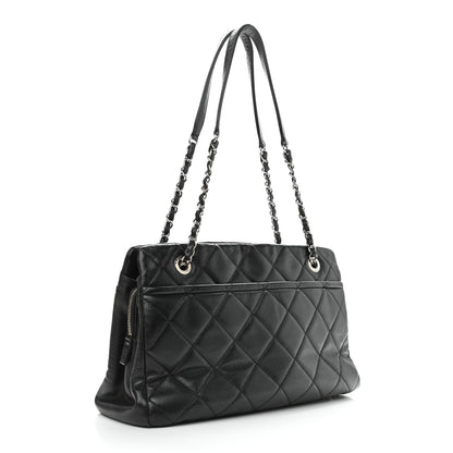 Chanel Caviar Quilted Timeless CC Soft Tote Black 3 of 10