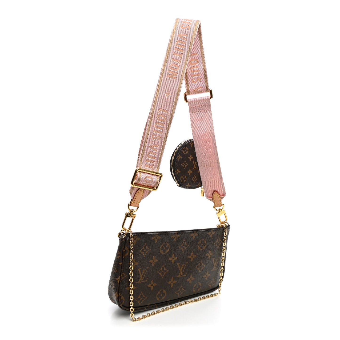 Monogram Multi Pochette Accessories Rose Clair