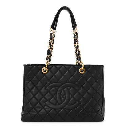 Chanel Caviar Quilted Grand Shopping Tote GST Black 1 of 11