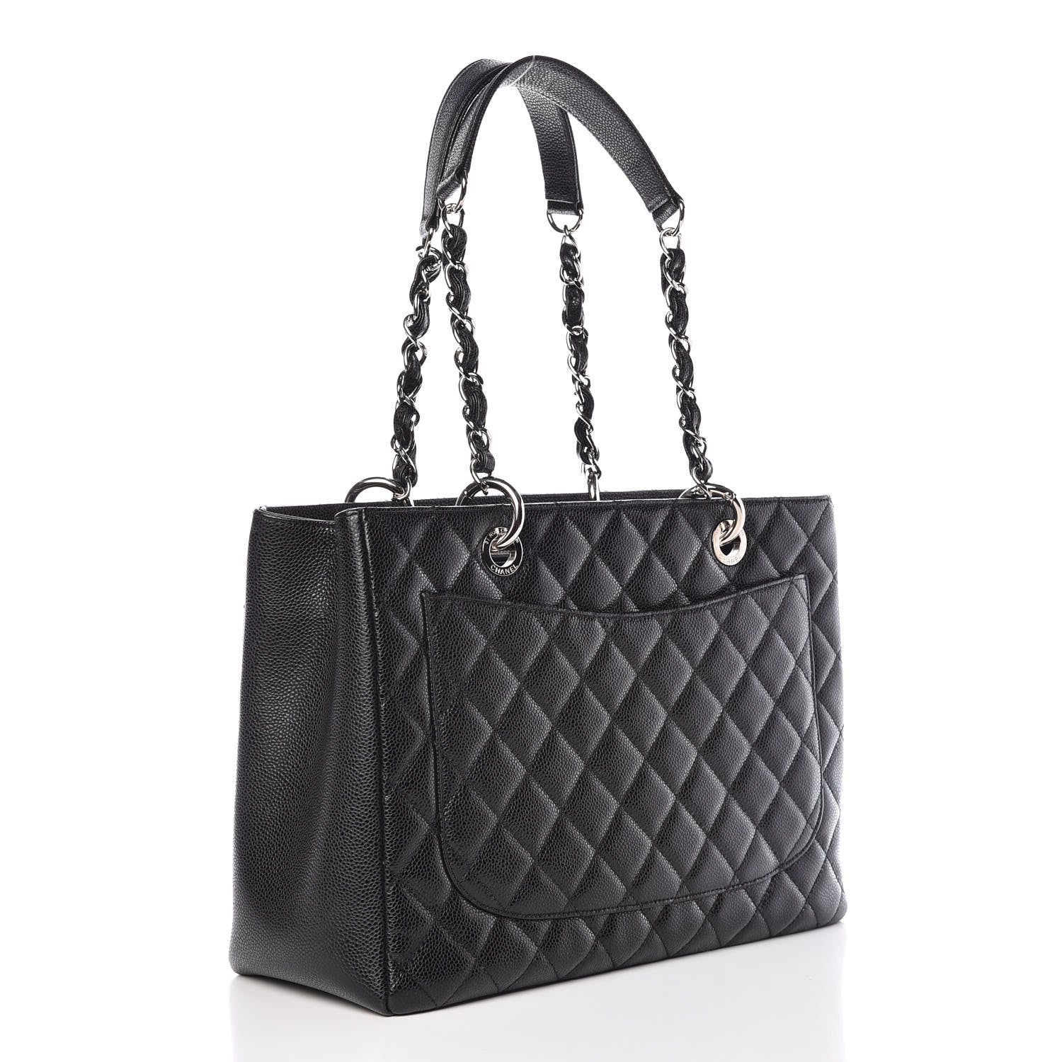 Chanel Caviar Quilted Grand Shopping Tote GST Black 3 of 9