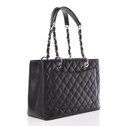 Chanel Caviar Quilted Grand Shopping Tote GST Black 3 of 9