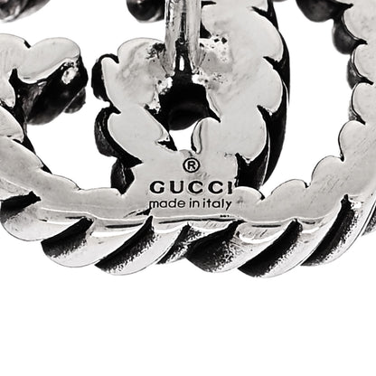 Gucci Sterling Silver Torchon Double G Earrings 4 of 6