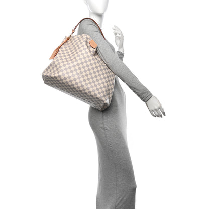 Louis Vuitton Damier Azur Graceful MM Rose Ballerine 2 of 9