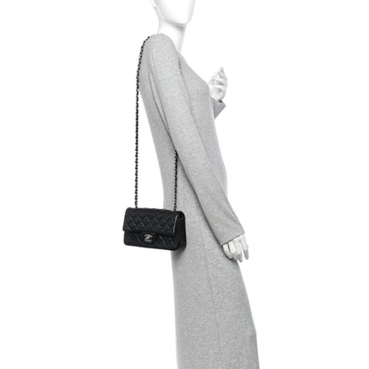Chanel Lambskin Quilted Mini Rectangular Flap Black 2 of 11