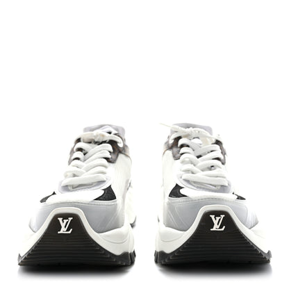 Louis Vuitton Monogram Calfskin Run 55 Sneakers 38.5 White 2 of 9