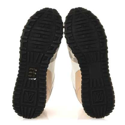 Louis Vuitton Calfskin Damier Azur Run Away Sneakers 37 White 7 of 12