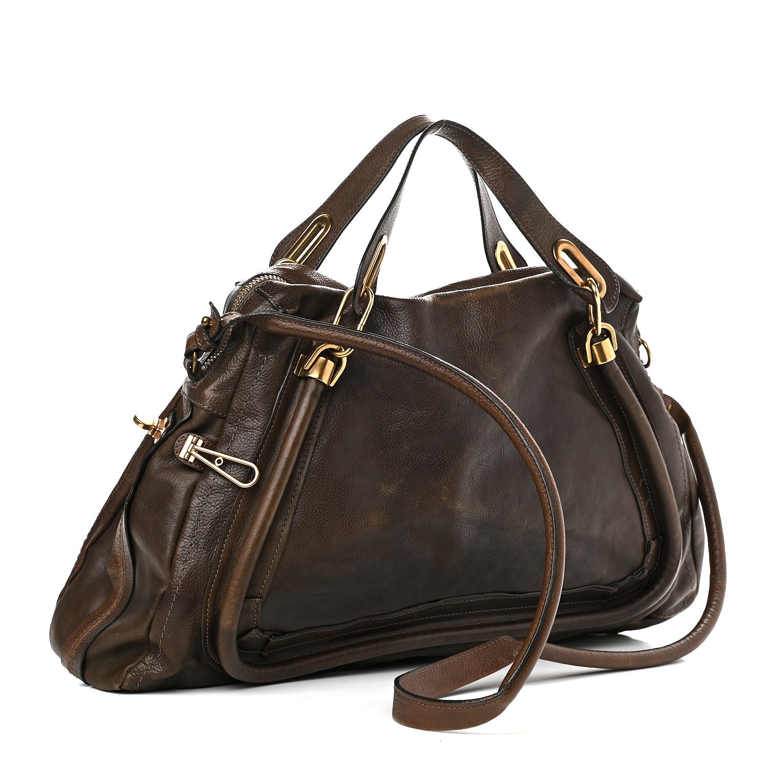 Chloe Calfskin Large Paraty Chocolate 3 of 13
