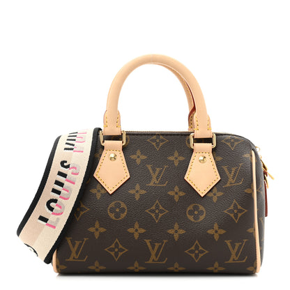 Louis Vuitton Monogram Speedy Bandouliere 20 Black 1 of 11