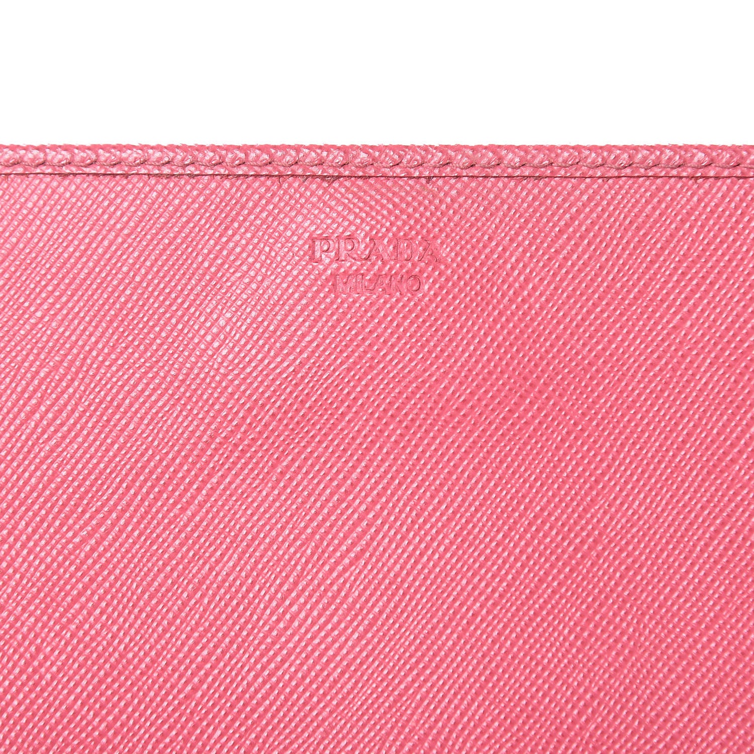Prada Saffiano Metal Oro Chain Wallet Peonia 7 of 22