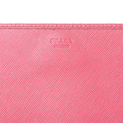 Prada Saffiano Metal Oro Chain Wallet Peonia 7 of 22