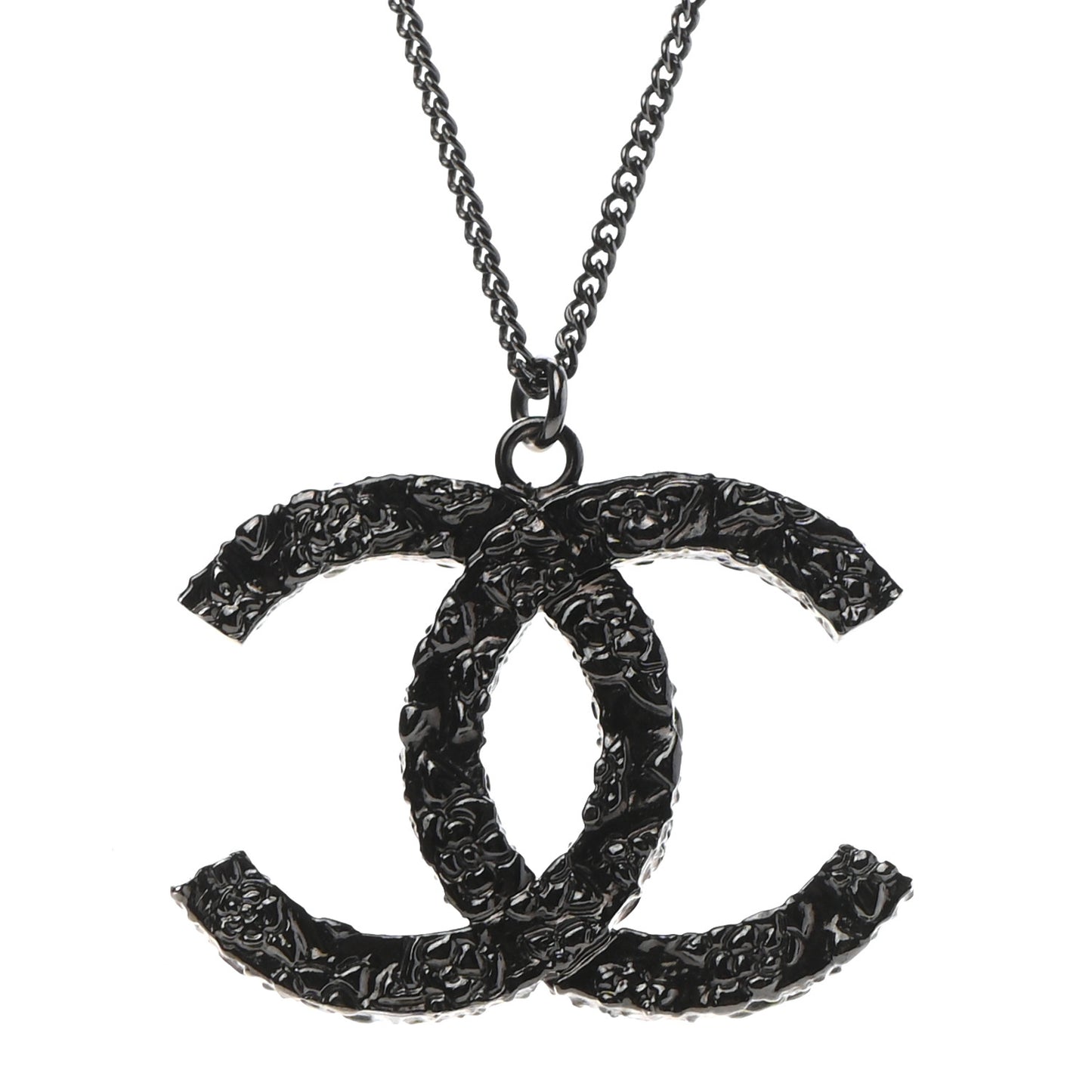 Ruthenium Camellia CC Necklace