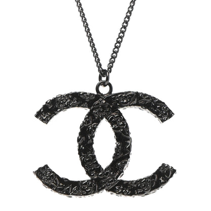 Chanel Ruthenium Camellia CC Necklace 4 of 7