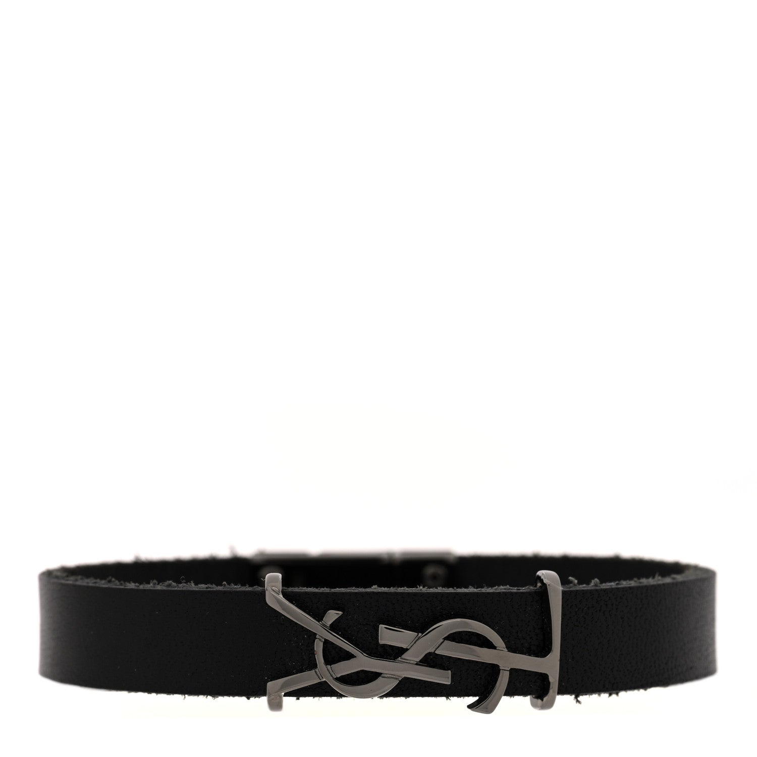 Saint Laurent Calfskin Opyum Bracelet S Black 1 of 5