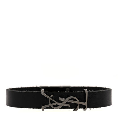 Saint Laurent Calfskin Opyum Bracelet S Black 1 of 5