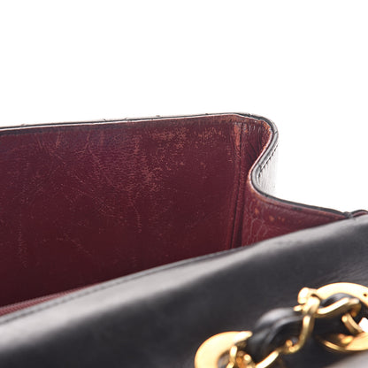 Chanel Lambskin Quilted XL Jumbo Single Flap Black 13 of 17