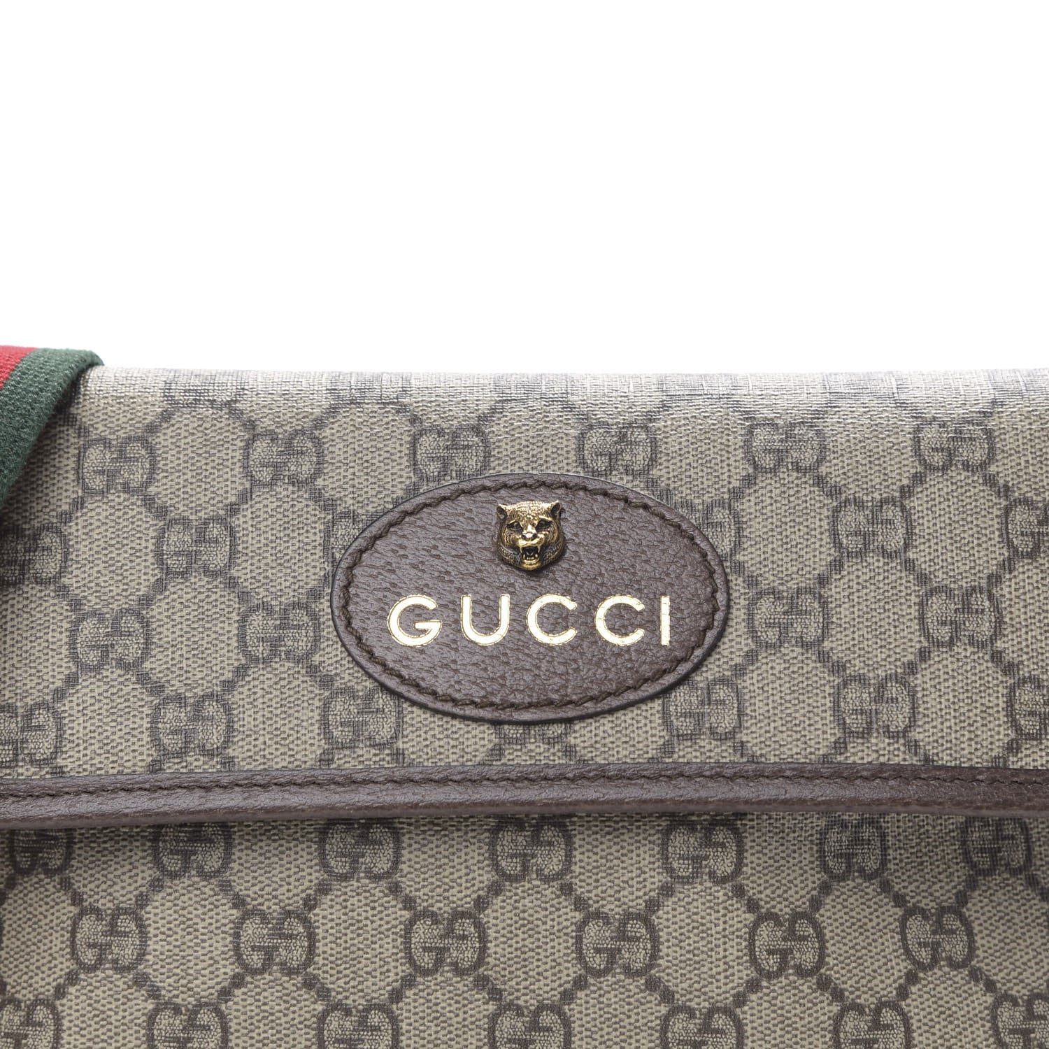 Gucci GG Supreme Monogram Neo Vintage Web Belt Bag Brown 9 of 9
