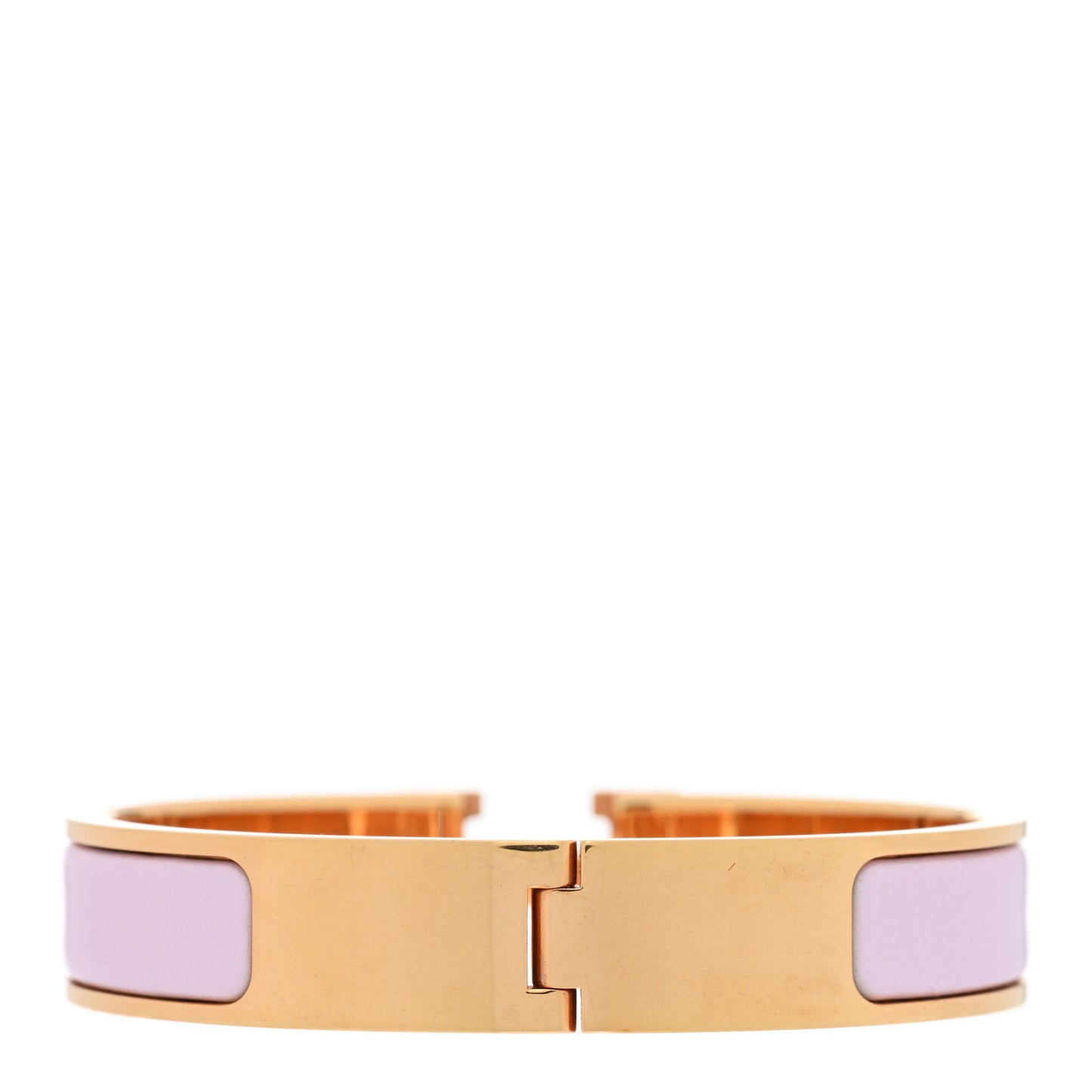 Enamel Narrow Clic Clac H Bracelet PM Rose Dragee