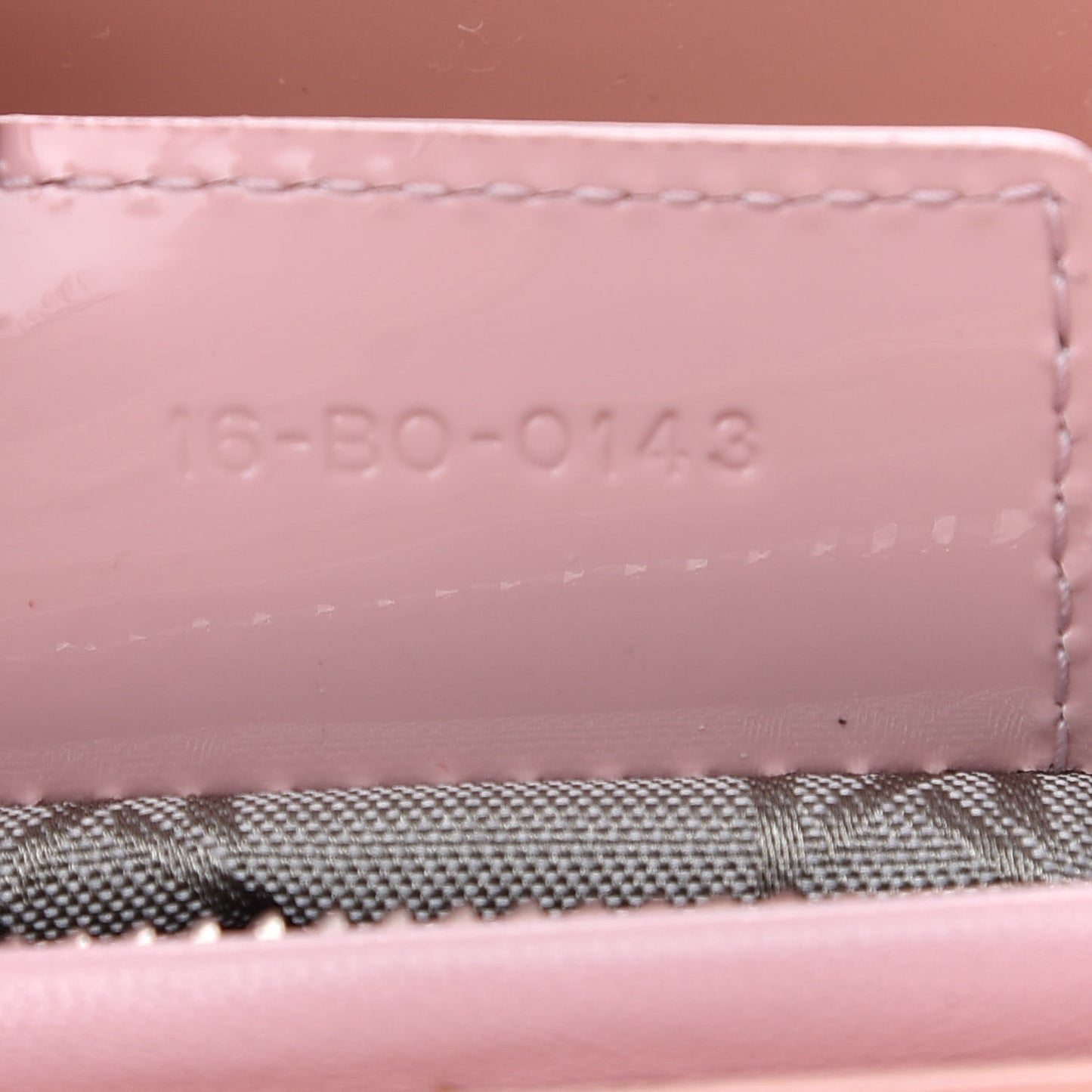 Patent Cannage Medium Lady Dior Rose Clair