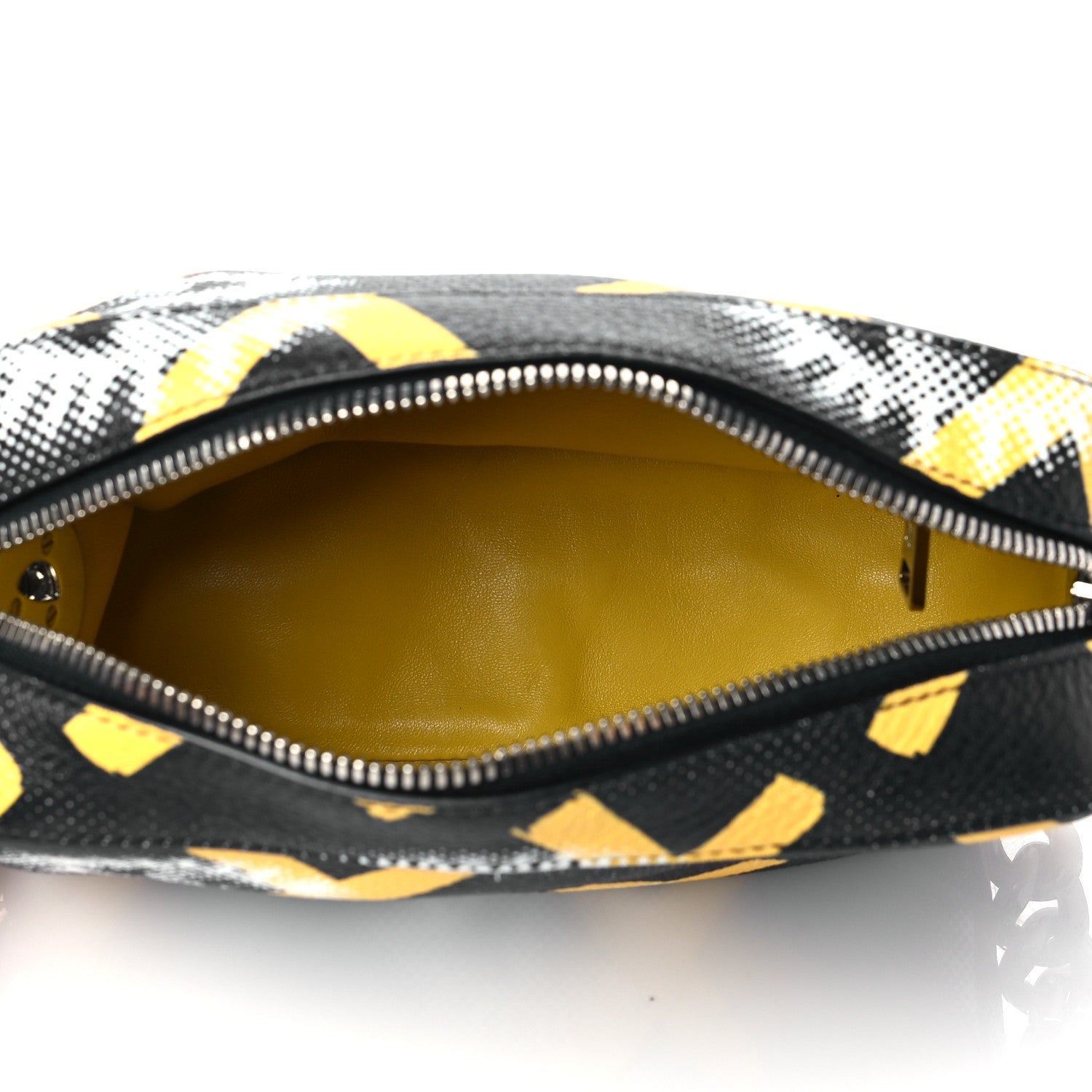 Prada Vitello Daino Eye Inside Shoulder Bag Black 4 of 9