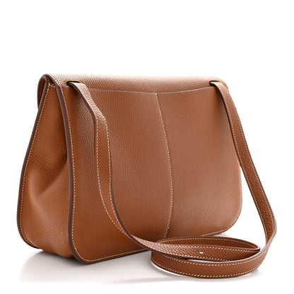 Hermes Taurillon Clemence Halzan 31 Gold 3 of 10