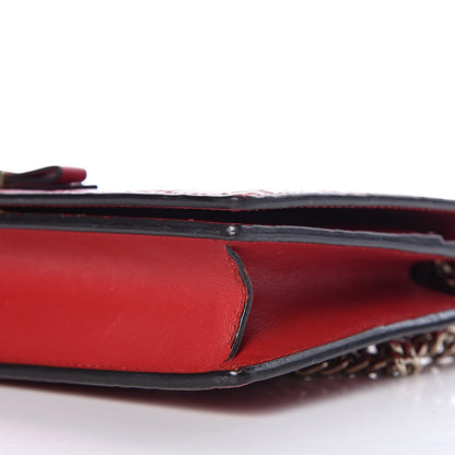 Gucci Guccissima Signature Bowy Chain Wallet Hibiscus Red 16 of 18