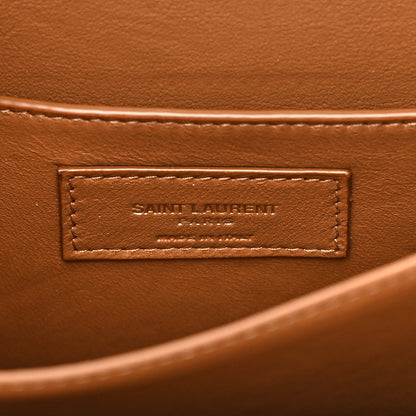 Saint Laurent Suede All-Over Monogram Small Le Monogramme Satchel Denim 6 of 12