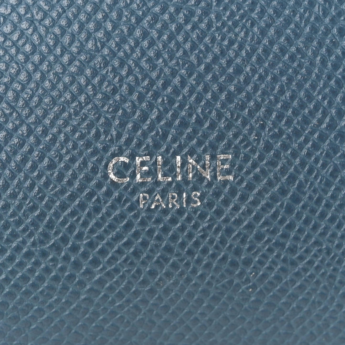 Grained Calfskin Micro Belt Bag Washed Blue