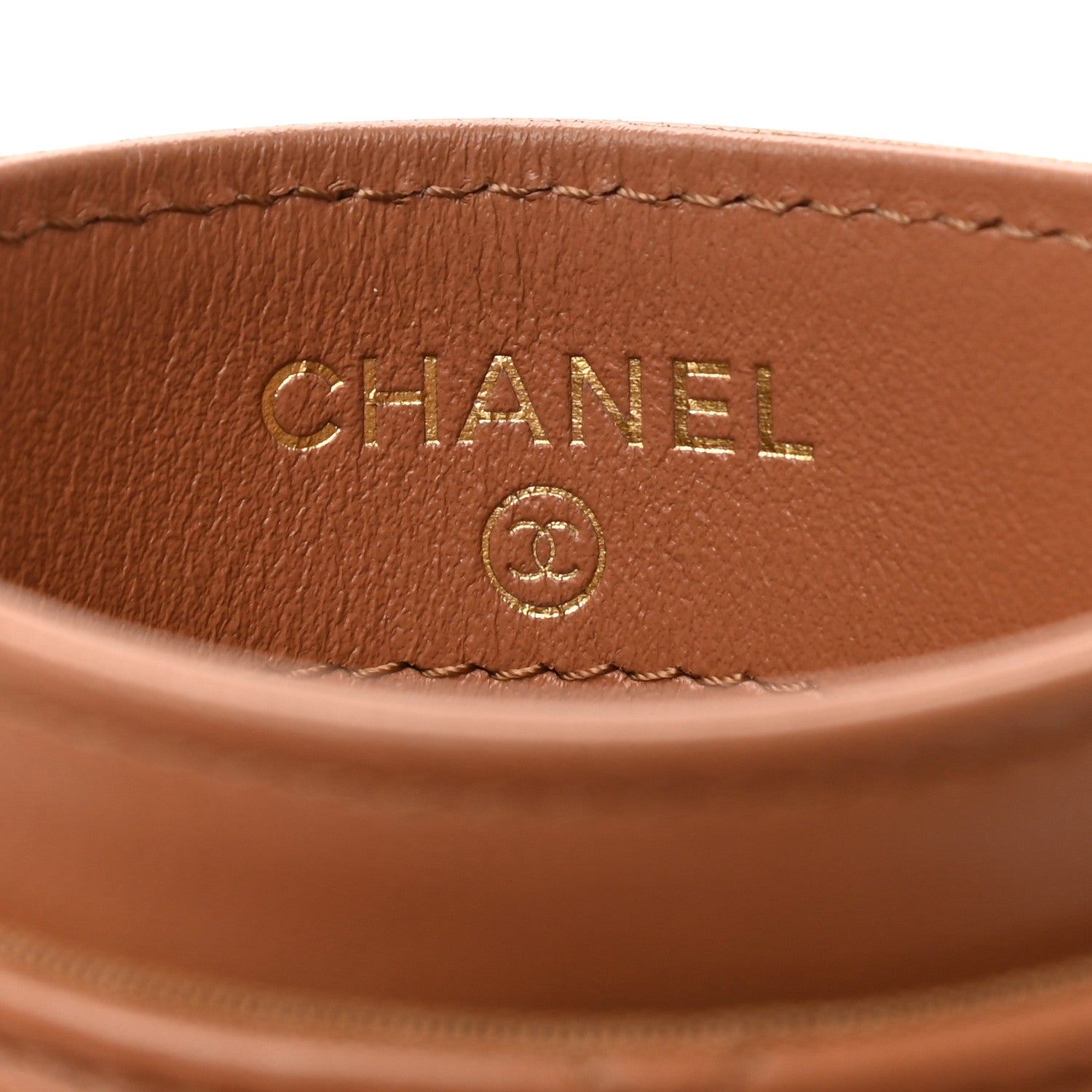 Chanel Lambskin Quilted Chanel 19 Card Holder Brown 6 of 9