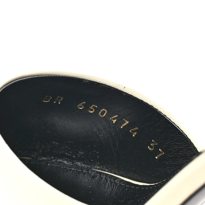 Saint Laurent Calfskin New Belfagor 95mm Mules 37 Pearl 7 of 10