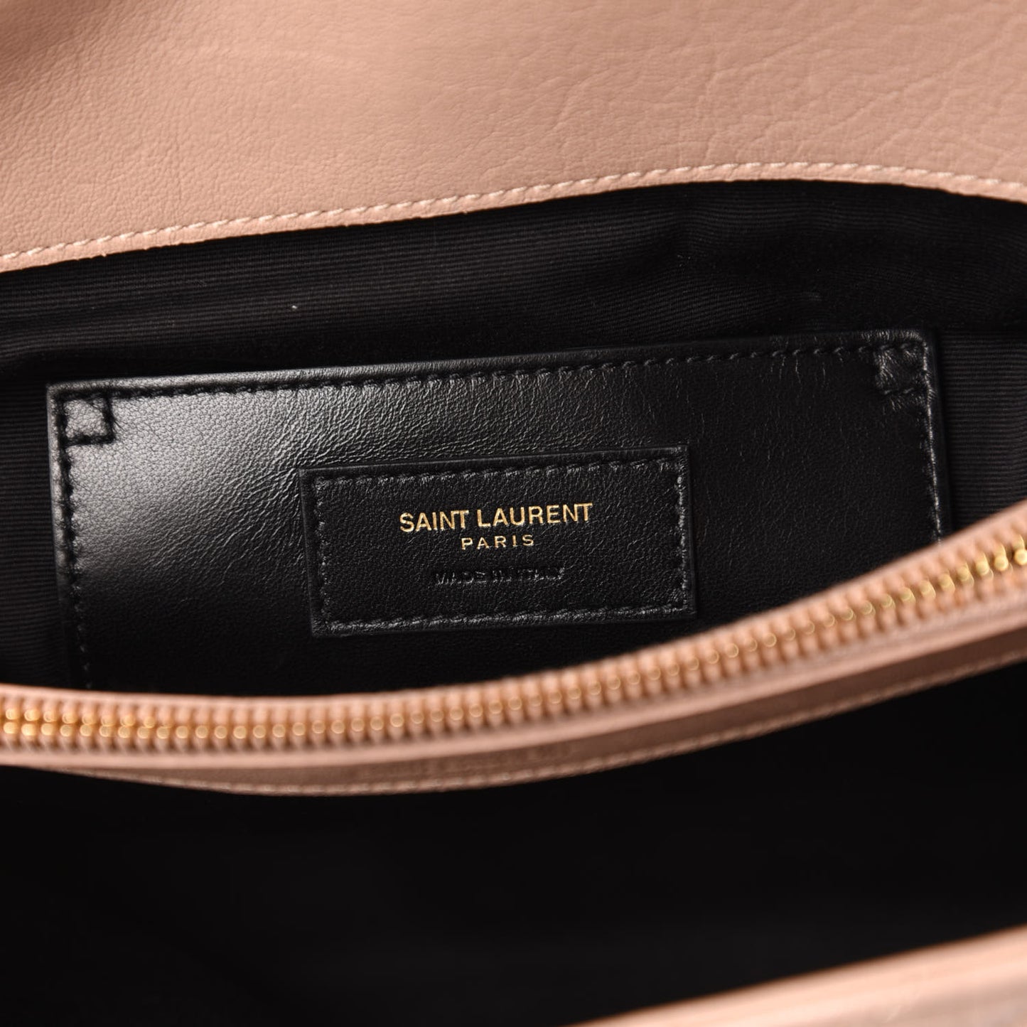 Sheepskin Matelasse Chevron Monogram Large College Satchel Rose Antic