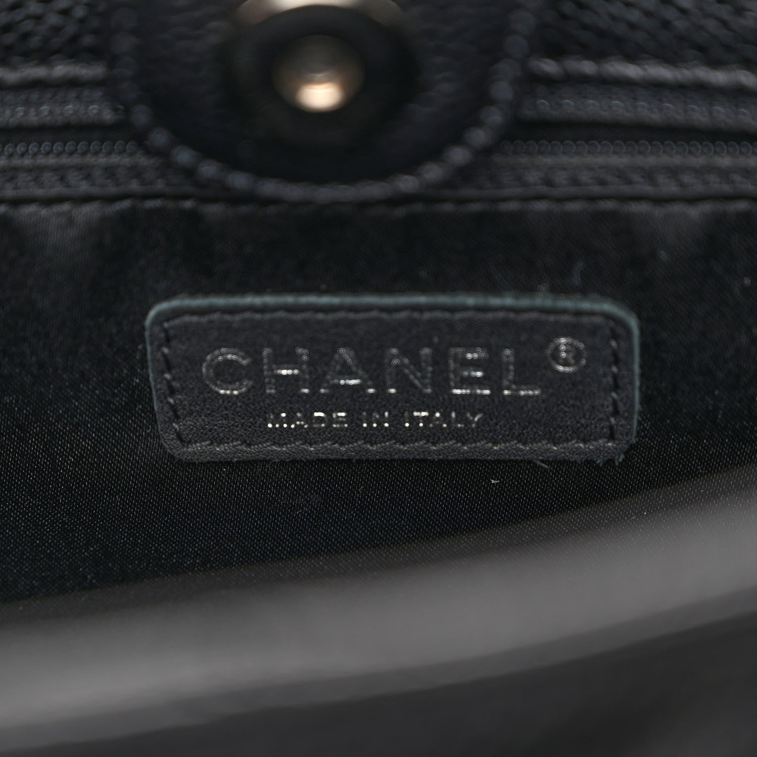Chanel Caviar Quilted Petit Shopping Tote PST Black 6 of 10