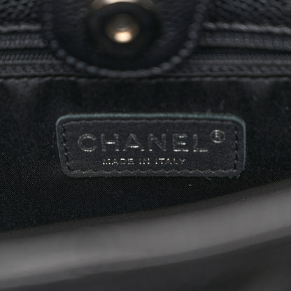 Chanel Caviar Quilted Petit Shopping Tote PST Black 6 of 10