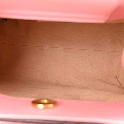Gucci Wonka Grain Calfskin Mini Diana Tote Bag Wild Rose Fuxia Fluo 5 of 9