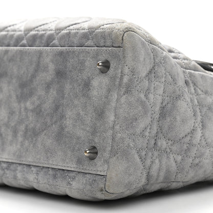 Christian Dior Lambskin Cannage Medium Lady Dior Grey 6 of 14