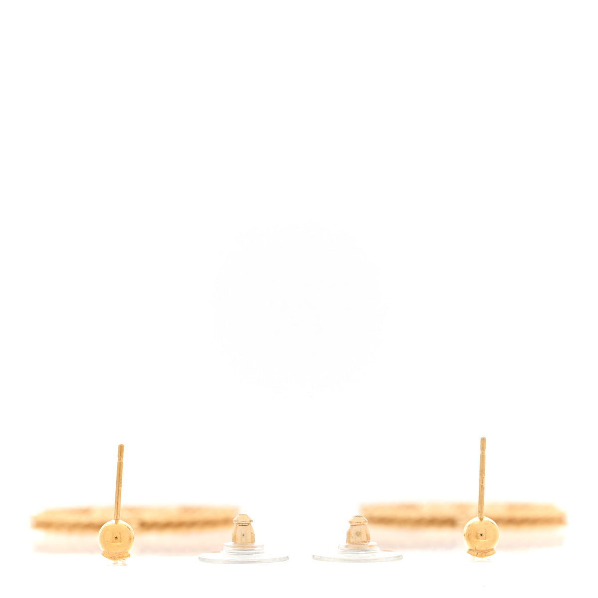 CC Drop Earrings Matte Gold