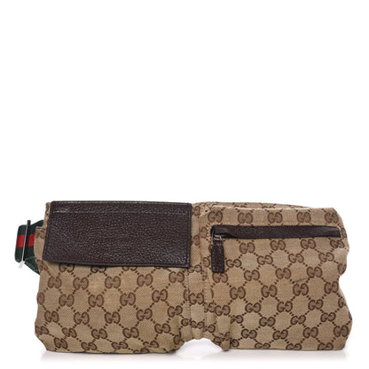 Gucci Monogram Web Belt Bag Dark Brown 1 of 10