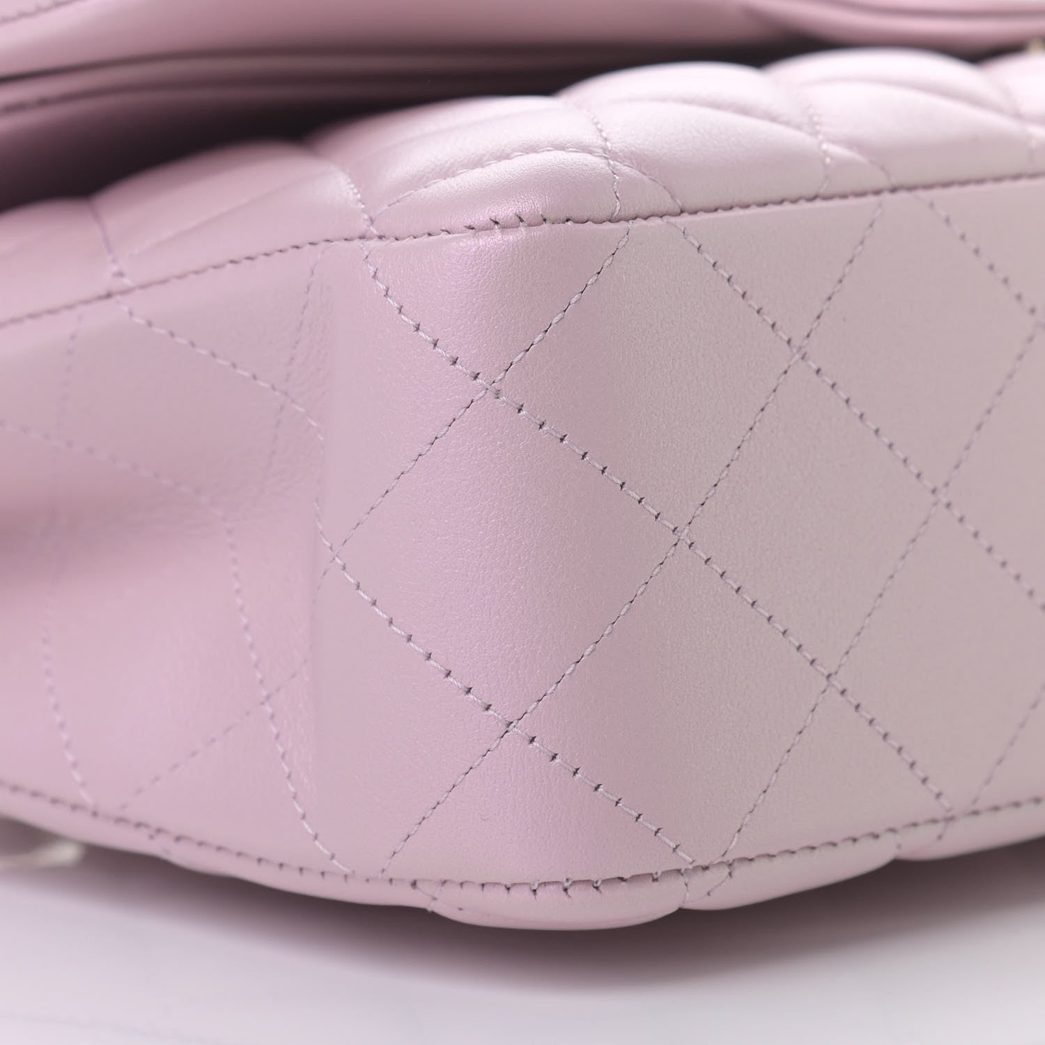Chanel Iridescent Calfskin Quilted Medium Double Flap Light Pink 8 of 11