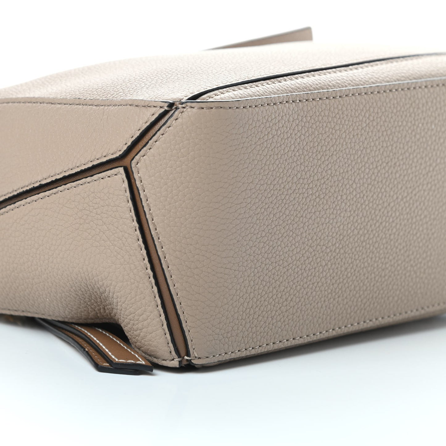 Grained Calfskin Small Puzzle Bag Sand Mink