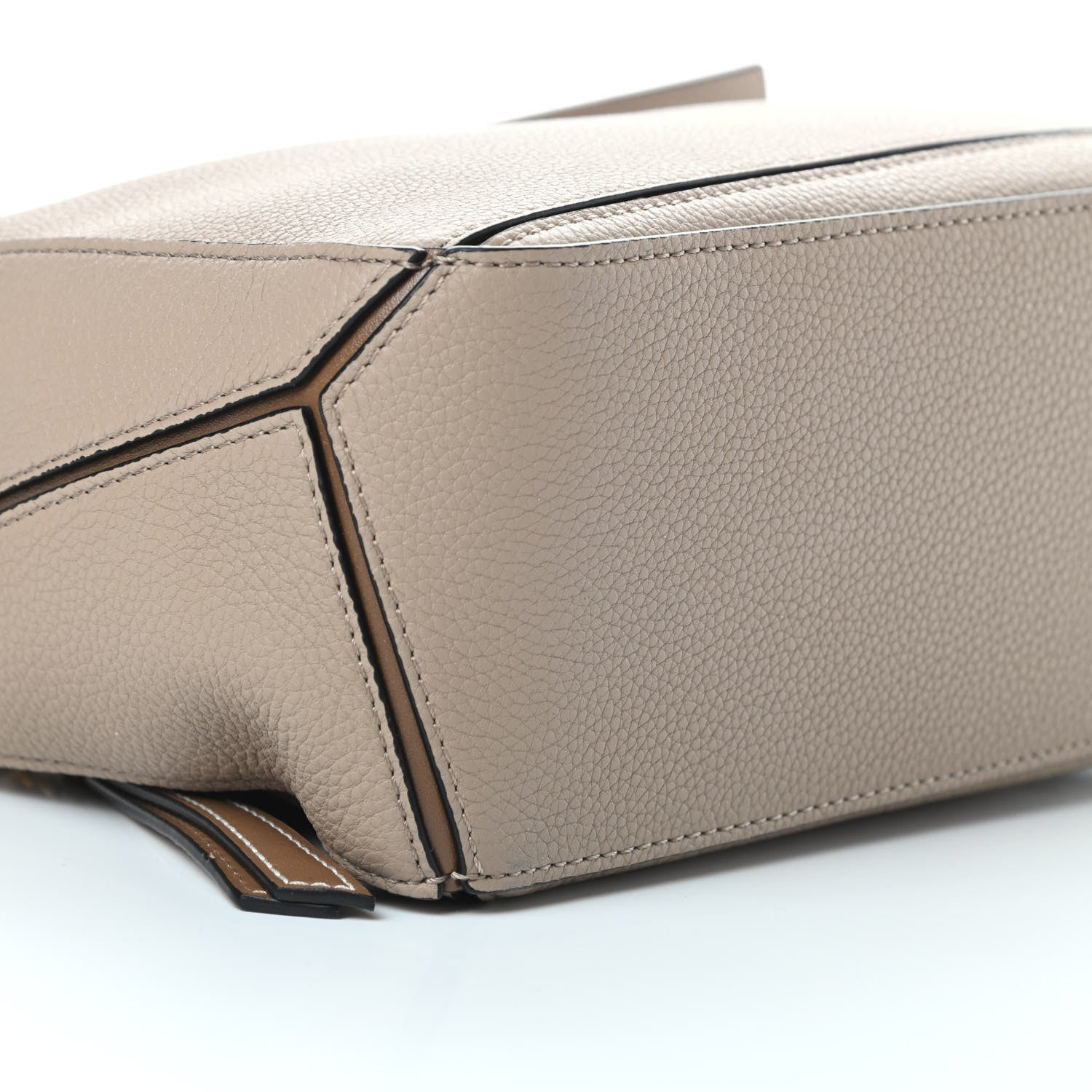 Loewe Grained Calfskin Small Puzzle Bag Sand Mink 9 of 10