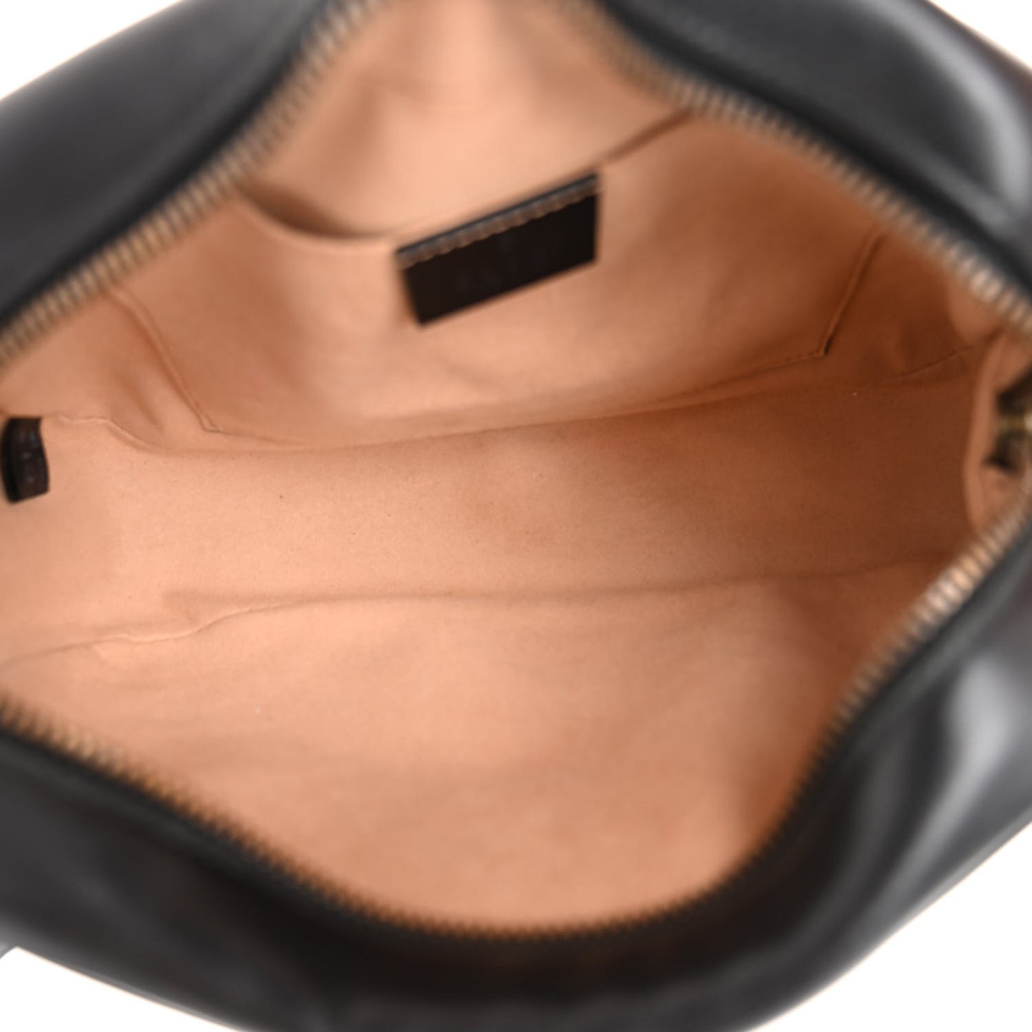 Calfskin Matelasse Small GG Marmont Chain Shoulder Bag Black