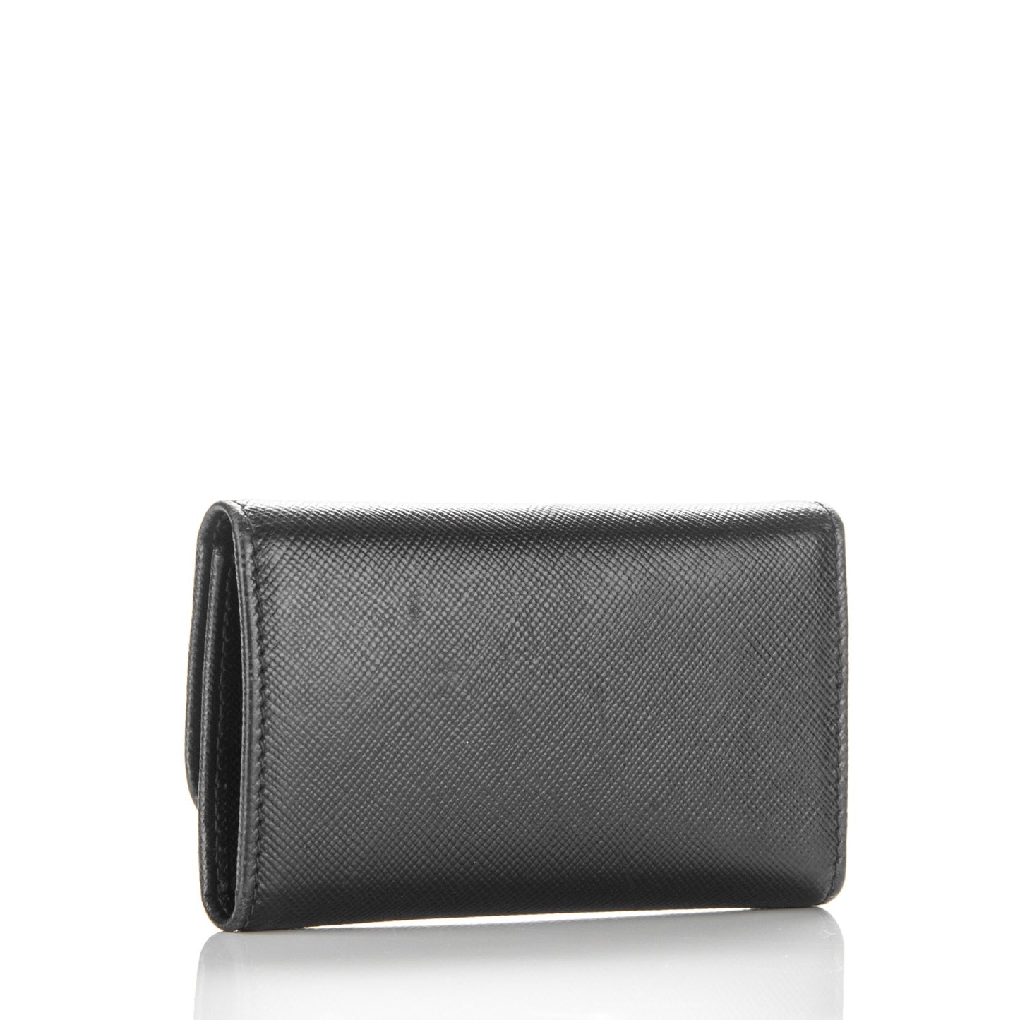 Saffiano Metal 6 Key Holder Nero Black