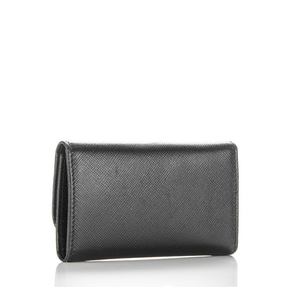 Prada Saffiano Metal 6 Key Holder Nero Black 3 of 7