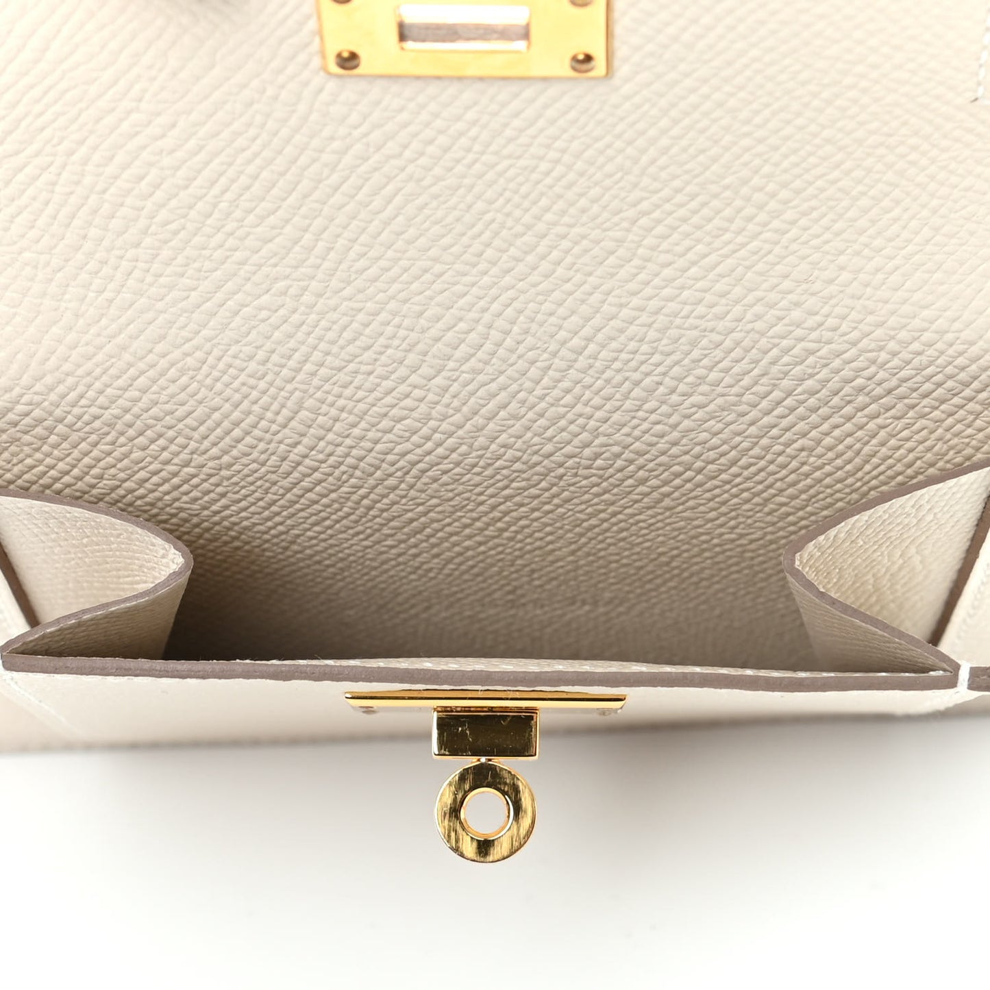 Epsom Kelly Pocket Compact Wallet Craie